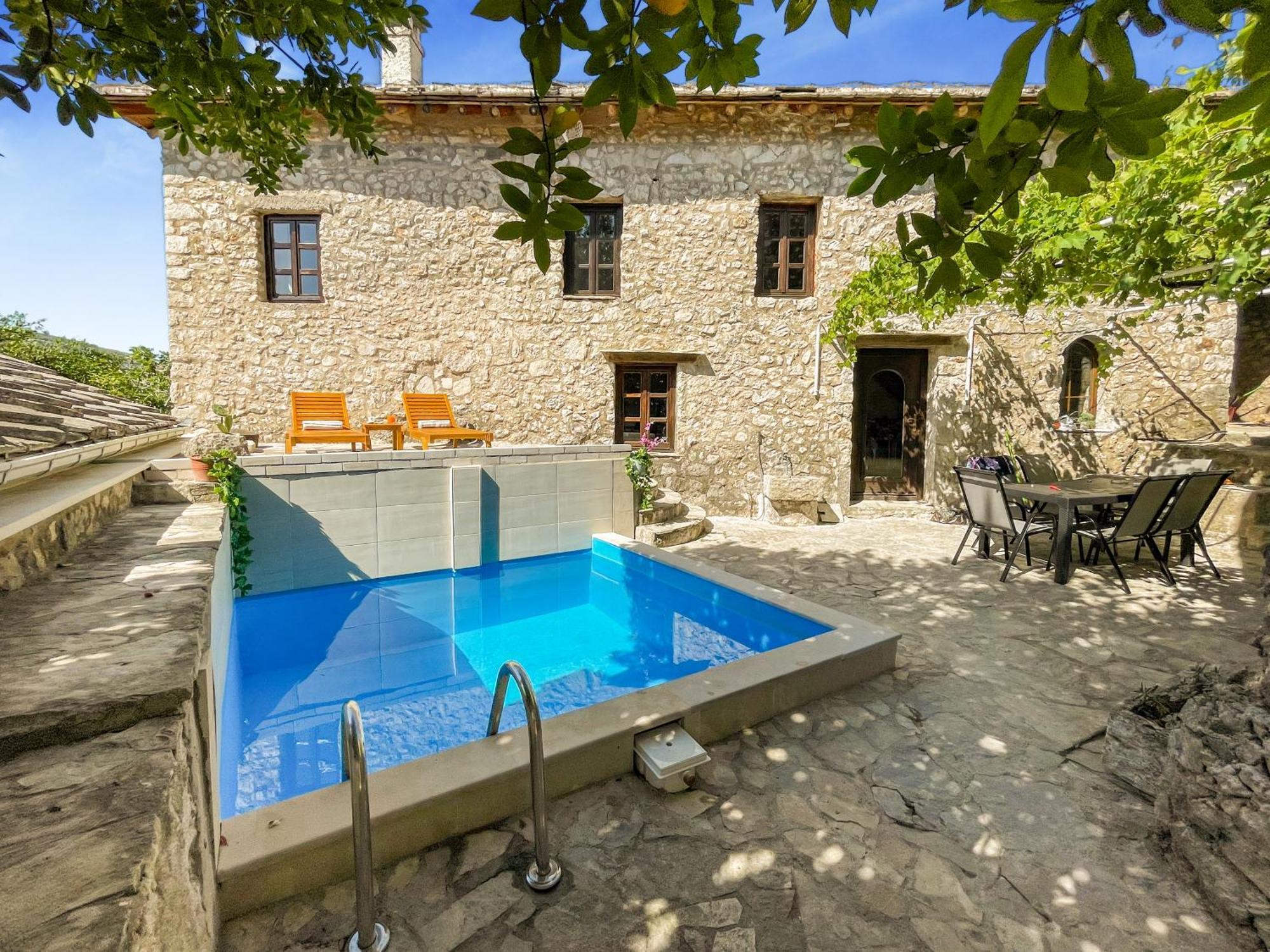 Villa Historic Pocitelj With Pool And Incredible Views On The River And Landmarks Luaran gambar